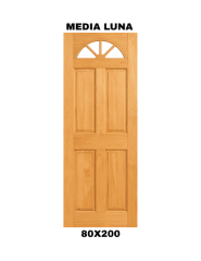 PUERTA EXTERIOR 80X200 MEDIA LUNA