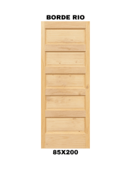 PUERTA EXTERIOR BORDE RIO 85X200