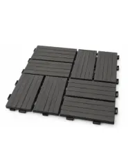 DECK MODULAR NEGRO 21 MM 30X30 CM