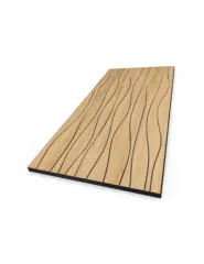 PANEL ACUSTICO ONDAS ROBLE NATURAL 8MM 120x244 CM