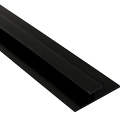 PERFIL UV H UNIÓN NEGRO 2,40 M