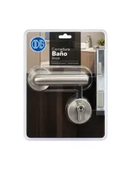 CERRADURA EMBUTIR CON MANILLA ODIS DORMITORIO INOX 2380