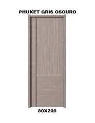 PUERTA INTERIOR HDF PHUKET GRIS OSCURO 80X200