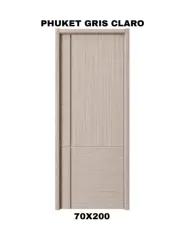 PUERTA INTERIOR HDF PHUKET GRIS CLARO 70X200
