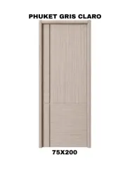 PUERTA INTERIOR HDF PHUKET GRIS CLARO 75X200