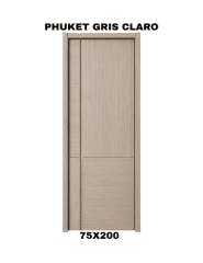 PUERTA INTERIOR HDF PHUKET GRIS CLARO 75X200