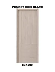 PUERTA INTERIOR HDF PHUKET GRIS CLARO 80X200