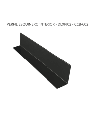 PERFIL ESQUINERO SIDING INTERIOR NEGRO 3 M