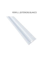 PERFIL UV T UNIÓN BLANCO 2,40 M