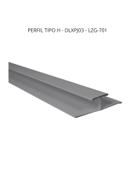 PERFIL H SIDING GRIS 3 M