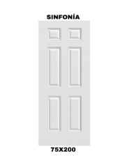 PUERTA INTERIOR SINFONIA 75X200