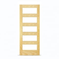 PUERTA EXTERIOR BORDE RIO VIDRIADA 90X200