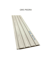 REVESTIMIENTO RIPADO 12X160X2400 GRIS PIEDRA