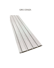 REVESTIMIENTO RIPADO 12X160X2400 GRIS CENIZA