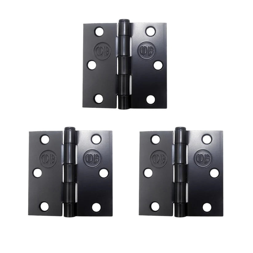 KIT 3 BISAGRAS ACERO NEGRO 3.5X3.5 ODIS CANTO RECTO1