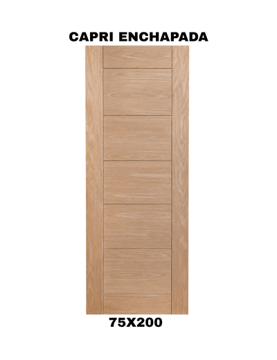 PUERTA INTERIOR CAPRI ENCHAPADA 75X2003