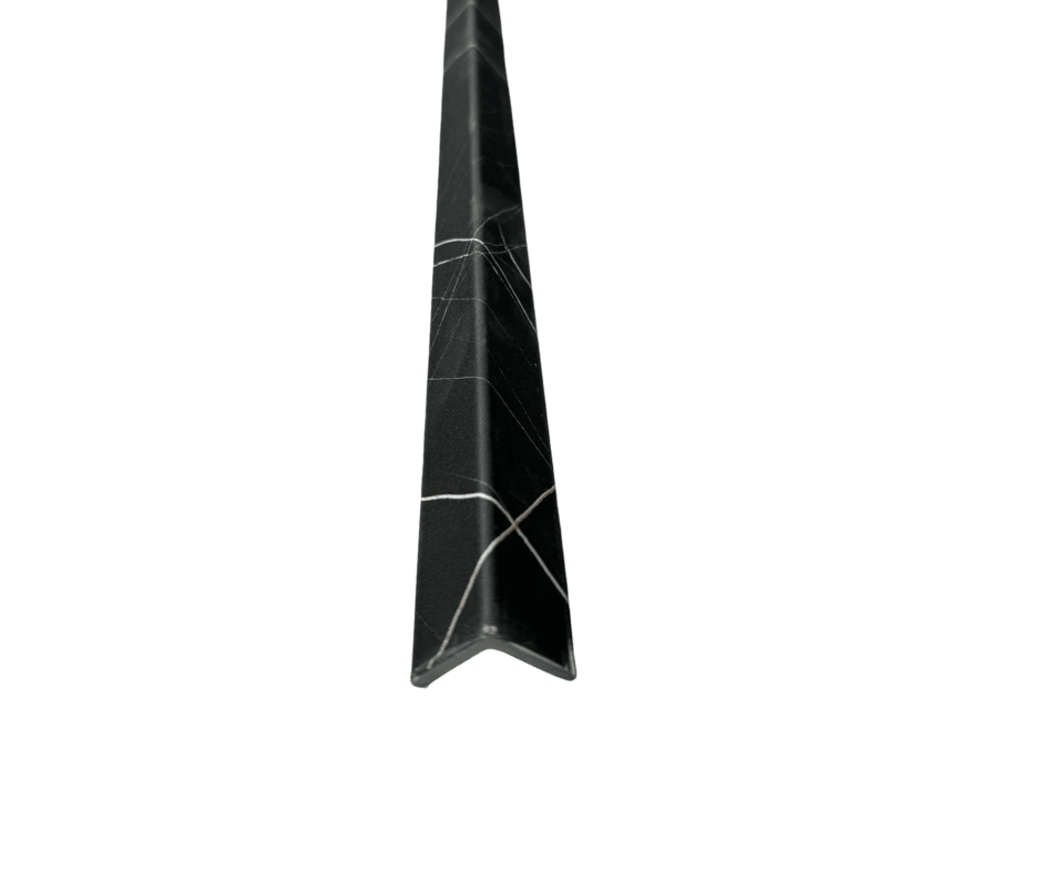 PERFIL WALL PANEL ESQUINERO EXTERIOR NEGRO MARMOLEADO 2.35 M2