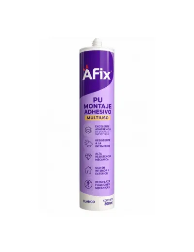 ADHESIVO MONTAJE POLIURETANO AFIX BEIGE 310 ML1