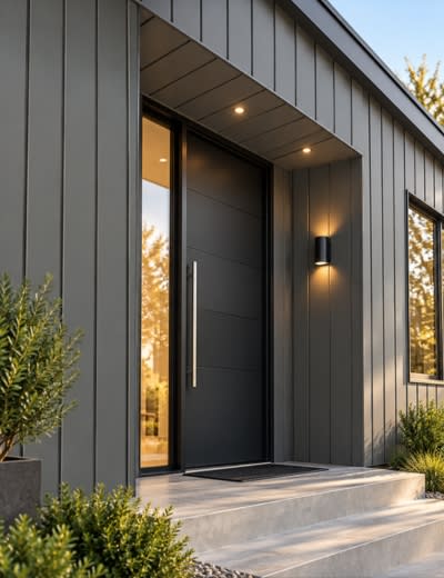 SIDING PANEL EXTERIOR GRIS OSCURO 16 MM 38,3X380 CM2