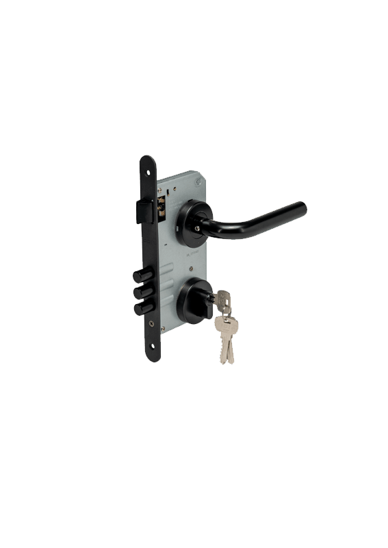 SET ACCESO CERRADURA EMBUTIR NEGRA - ODIS1