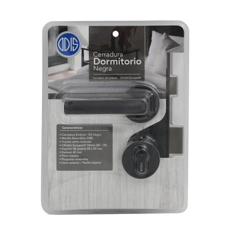 CERRADURA EMBUTIR ODIS 102 DORMITORIO MANILLA 2380 NEGRA2