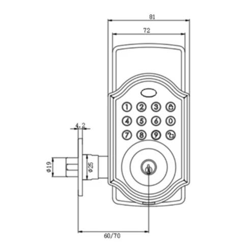 CERRADURA DIGITAL ODIS COLONIAL CON POMO 5500 NEGRO3