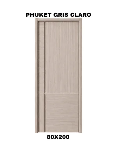 PUERTA INTERIOR HDF PHUKET GRIS CLARO 80X2001
