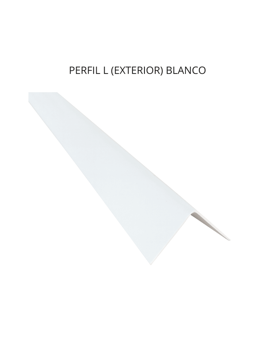 PERFIL UV L EXTERIOR BLANCO 2,30 M2