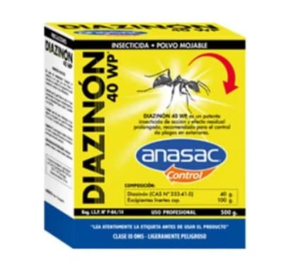 INSECTICIDA DIAZINON 40 WP ANASAC (500 G)1