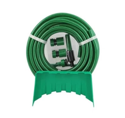 MANGUERA REHAU RAUSAN VERDE 1/2'' 18 MTS CON ACCESORIOS Y SOPORTE1
