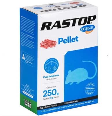 RATICIDA RASTOP PELLET ANASAC (250 G)1