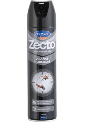 INSECTICIDA ARAÑAS Y HORMIGAS AE ZECTO ANASAC (400 CC)1
