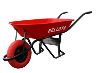 CARRETILLA ROJA METALICA ANTIPINCHAZO 80 LITROS BELLOTA1