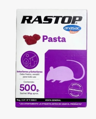 RATICIDA RASTOP PASTA ANASAC (500 G)1