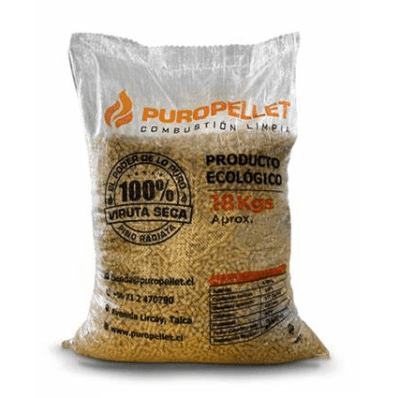 SACO DE PELLET 18 KILOS PUROPELLET1
