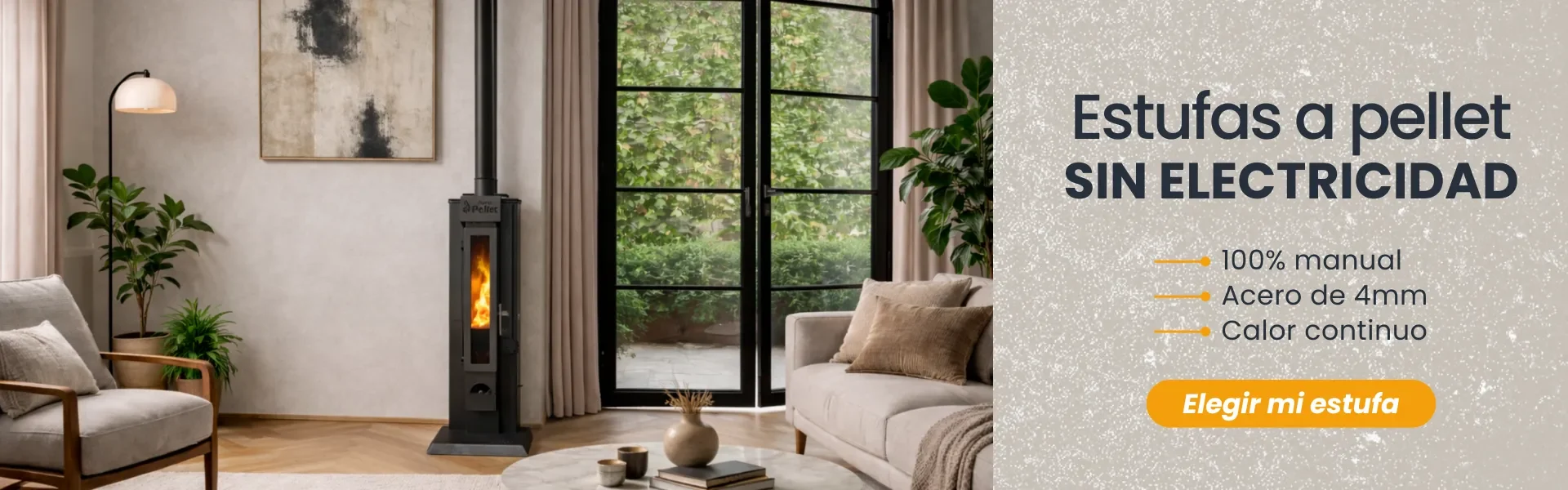 Estufa sin electricidad