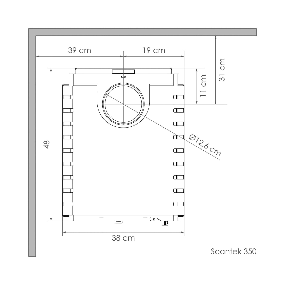 Estufa a Leña Scantek 350 Amesti10