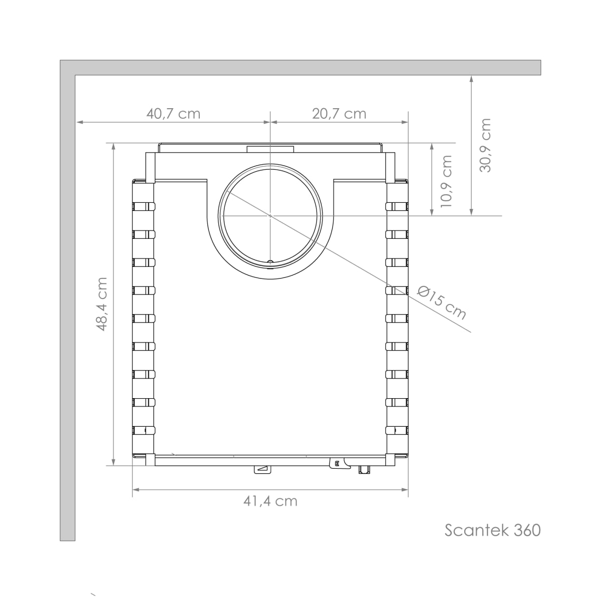 Estufa a Leña Scantek 360 Amesti10