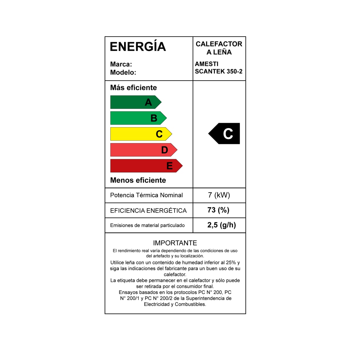Estufa a Leña Scantek 350 Amesti14
