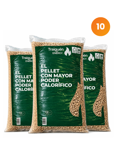 Pack 10 bolsas - pellet tostado 18KG1