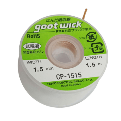 MALLA GOOD WICK QUITAR ESTAÑO CP-1515 - 1.5mm/1.5mt1