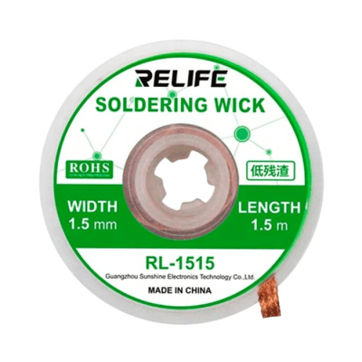 MALLA RELIFE QUITAR ESTAÑO RL-1515 1.5MM/1.5MT1