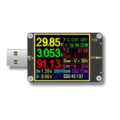 USB TESTER T18 POTENCIA CC1