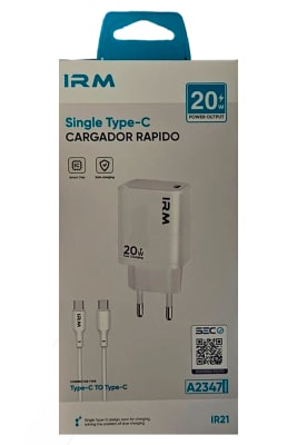 Cargador IRM Rápido Tipo c a c