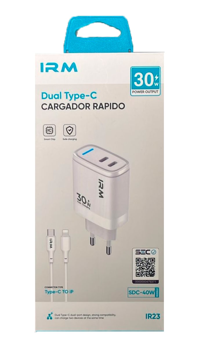 Cargador Dual Rápido IRM Iphone 0