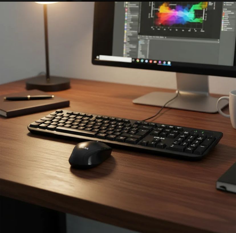 Kit de Teclado Inalámbrico y Mouse IRM3