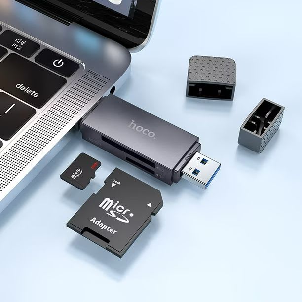 Lector de Tarjeta micro SD y SSD Hoco 2 en 14
