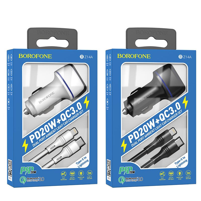 Cargador Para Automóvil Tipo C-Lightning Iphone 1