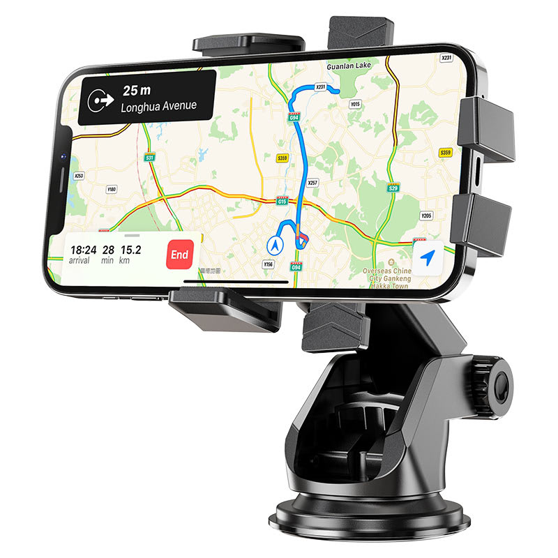 Soporte de Auto para Celular - Ajustable Ventosa / Brazo Hoco Ca835