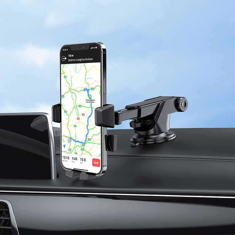 Soporte de Auto para Celular - Ajustable Ventosa / Brazo Hoco Ca833